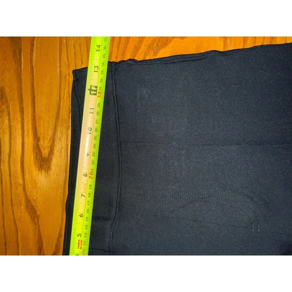 Spanx The Perfect Pant Slim Straight Flare Black Ponte Knit Trousers 20252T S - Picture 8 of 10